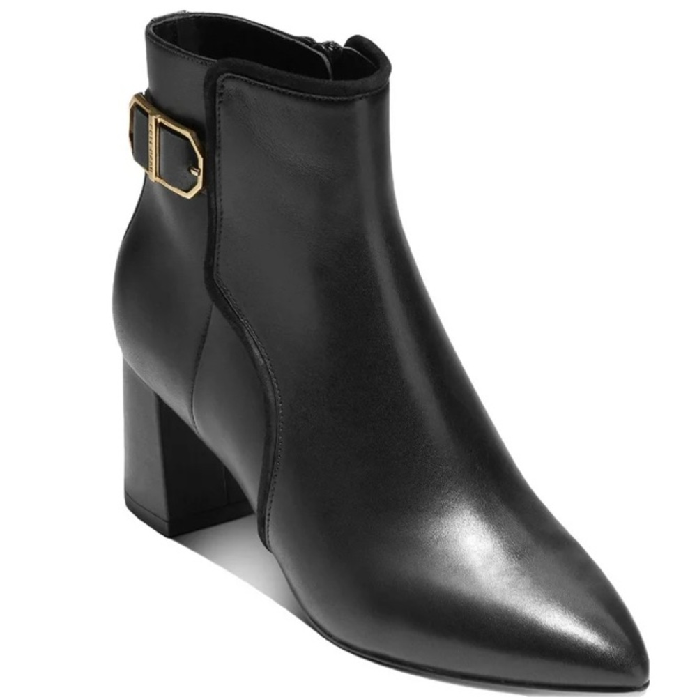 Cole Haan Pointed Toe Heeled Ankle Boots size 6.5